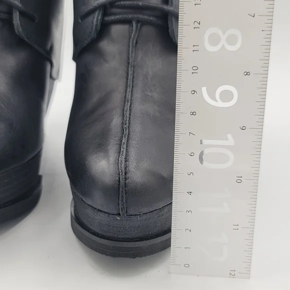 Leon Max Black Leather Boots Axis Size 8.5 NEW #1568 - Picture 9 of 16